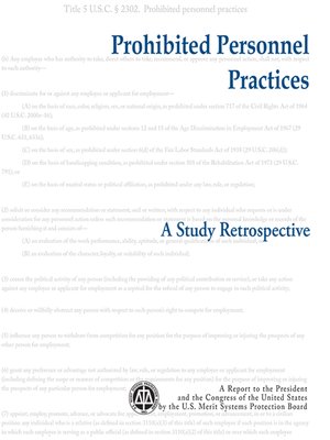 cover image of Prohibited Personnel Practices